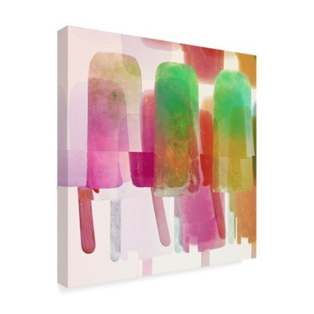 Trademark Fine Art Color Bakery 'Popsicles 1' Canvas Art, 24x24 ALI41780-C2424GG